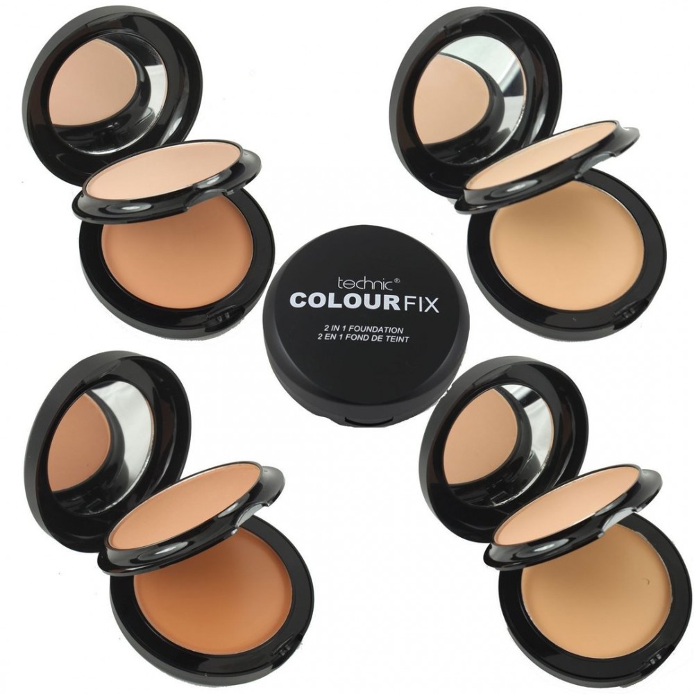 Technic Colour Fix 2 In 1 Powder Plus Foundation Ecru