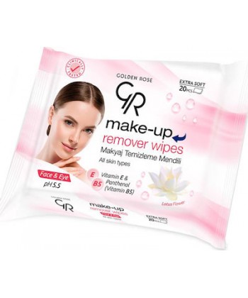 Make-Up Remover Wipes Extra Soft 20τμχ - Golden Rose