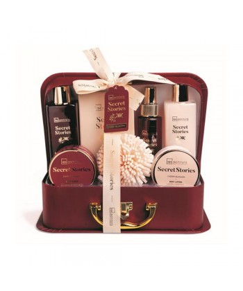 IDC Institute Secret Stories "Cherry Blossom" Set - Shower Gel, Bubble bath, Body Mist, Body Lotion