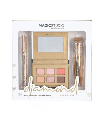 Magic Studio Diamond Passion Set - 6 color eyeshadow, 1 mascara & 1 eyeliner