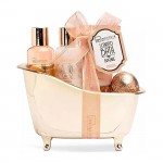 IDC Institute Bronze Bath Tube Set Orange & Cinnamon Σετ Περιποίησης για Καθαρισμό Σώματος 5τμχ