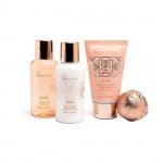 IDC Institute Bronze Bath Tube Set Orange & Cinnamon Σετ Περιποίησης για Καθαρισμό Σώματος 5τμχ